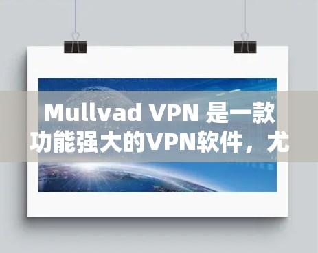 Mullvad VPN 是一款功能强大的VPN软件，尤其适合需要复杂的网络配置和安全需求的用户。以下是几款推荐的Mullvad VPN 软件，根据不同的需求和配置选择不同版本